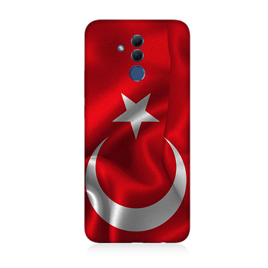 Huawei Mate 20 Lite Türk Bayrağı  Kapak Kılıf 