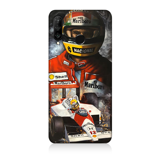 Huawei P30 Lite Uyumlu Ayrton Senna   Kapak Kılıf 