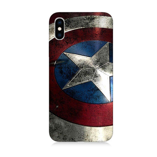 iPhone X Xs Kaptan Amerika  Kapak Kılıf 