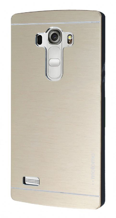 LG G4 Beat Motomo Gold Metal Sert Kılıf