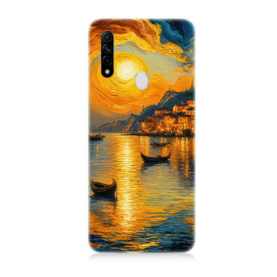 Oppo A31 Uyumlu Gün Batımı Manzara  Kapak Kılıf 