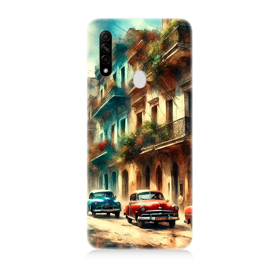 Oppo A31 Uyumlu Renkli Sokak  Kapak Kılıf 