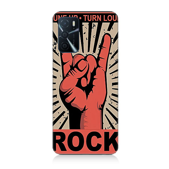 Oppo A55 Uyumlu Rock Müzik  Kapak Kılıf 
