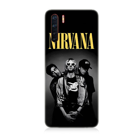 Oppo A91 Uyumlu Nirvana Kurt Cobain  Kapak Kılıf 