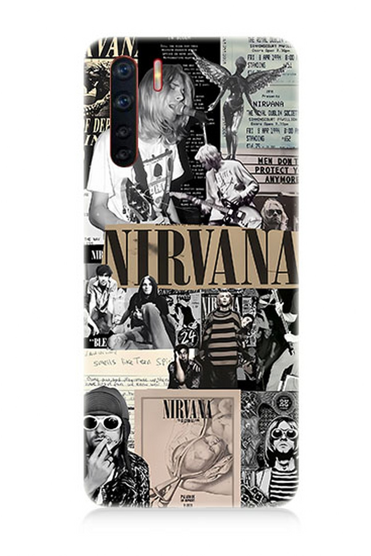 Oppo A91 Uyumlu Kurt Cobain Nirvana  Kapak Kılıf 
