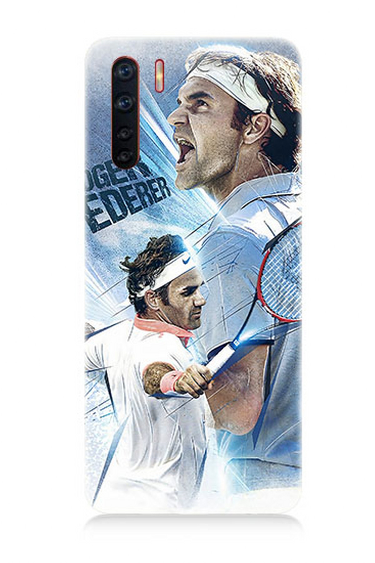 Oppo A91 Uyumlu Roger Federer Tenis  Kapak Kılıf 
