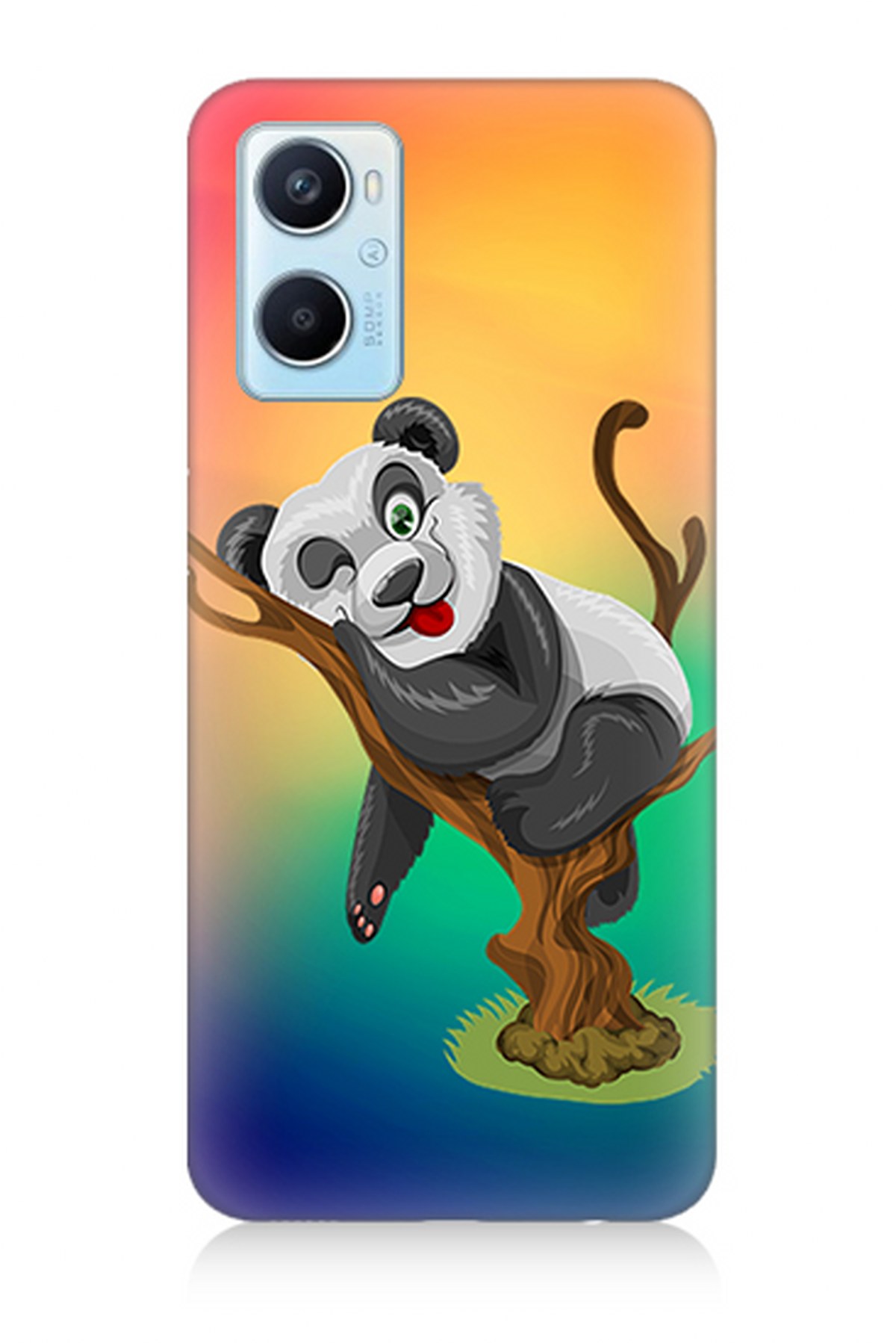 Oppo A96 Uyumlu Afacan Panda  Kapak Kılıf 