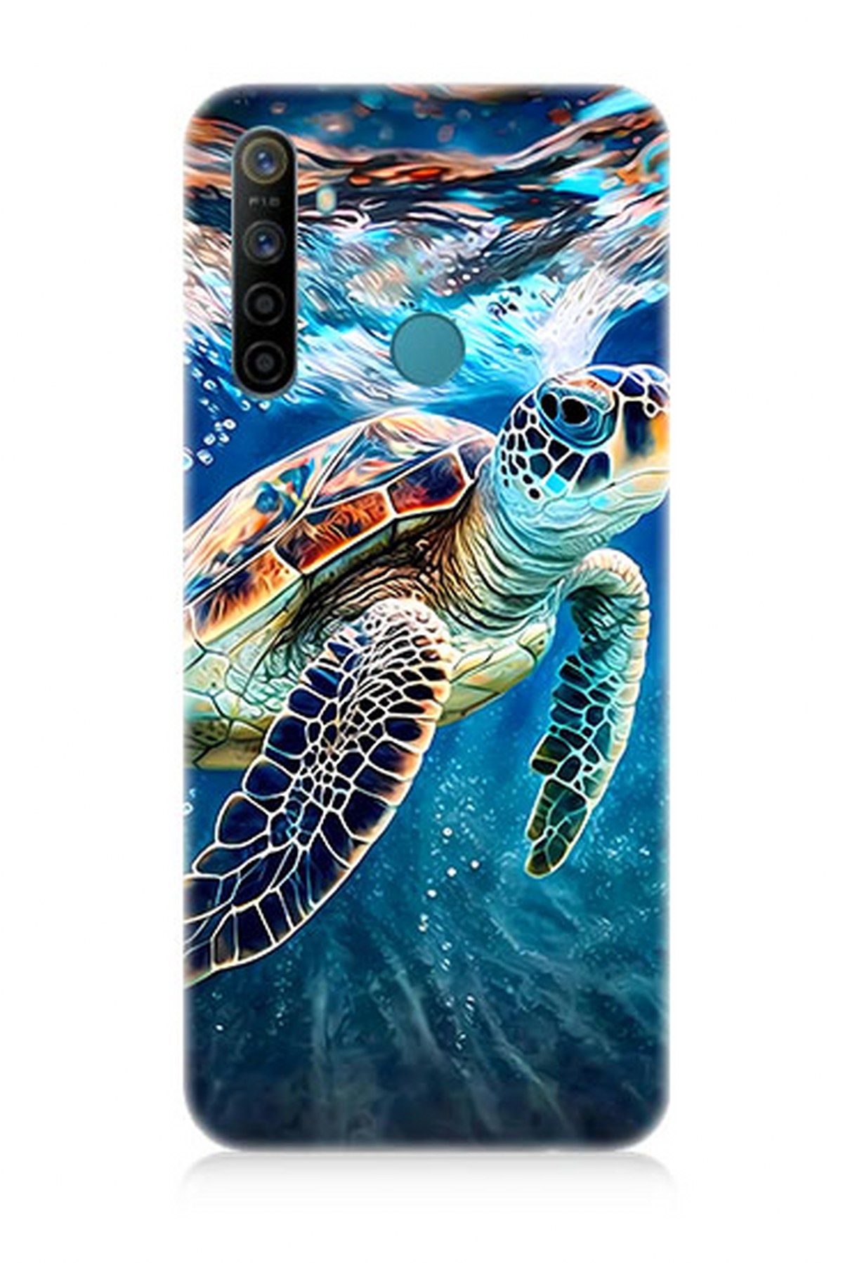 Realme 6i Uyumlu Deniz Kaplumbağası  Kapak Kılıf 
