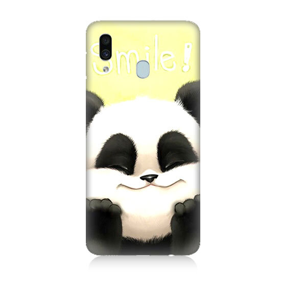 Samsung Galaxy A20 Gülen Panda  Kapak Kılıf 