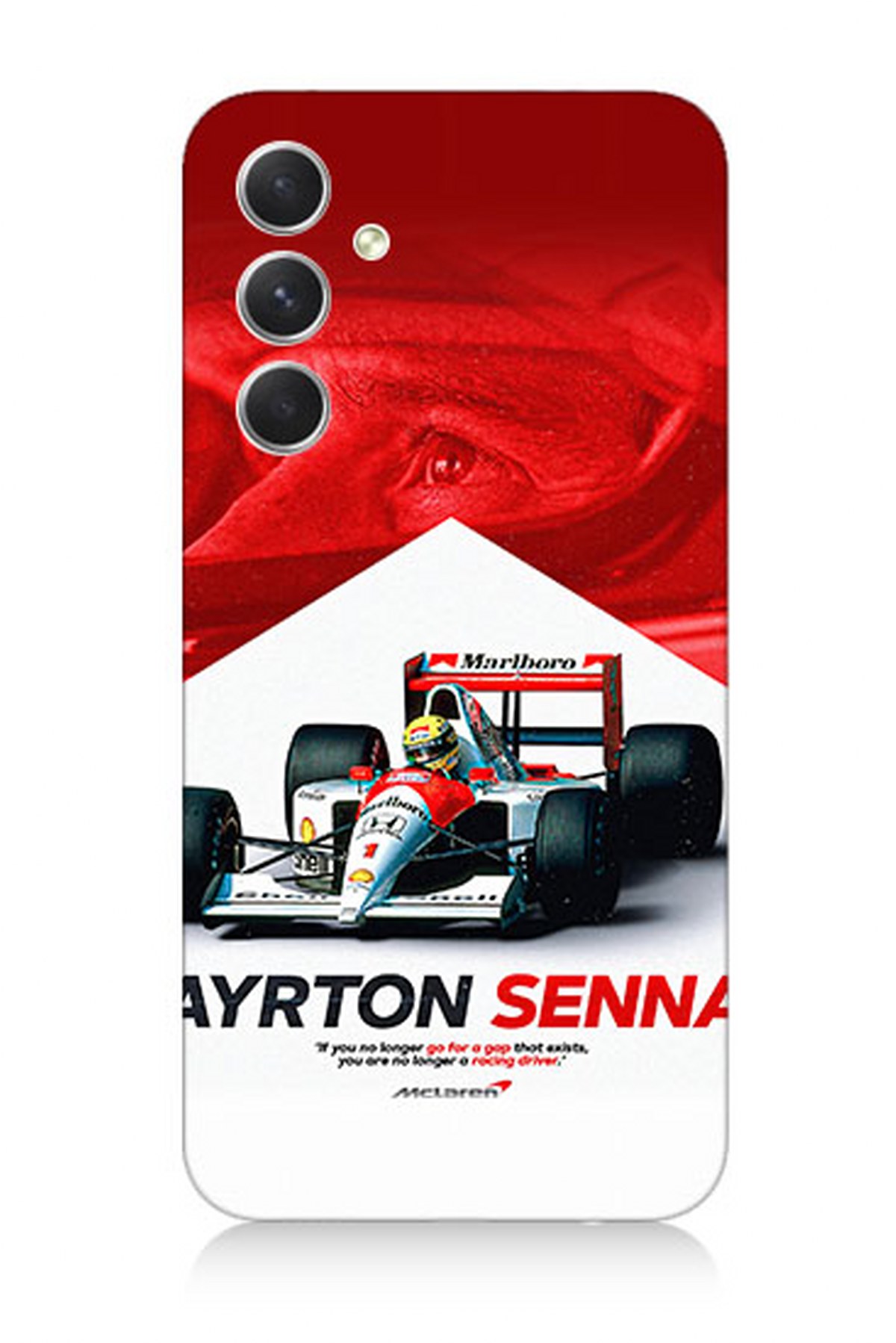 Samsung Galaxy A54 Uyumlu Silikon Kılıf Ayrton Senna Formula 1
