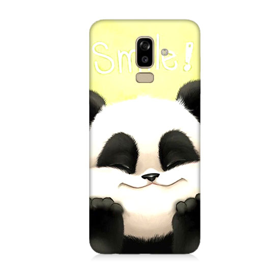 Samsung Galaxy J8 Gülen Panda  Kapak Kılıf 
