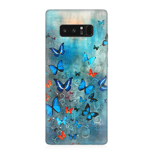 Samsung Galaxy Note 8 Kelebekler  Kapak Kılıf 