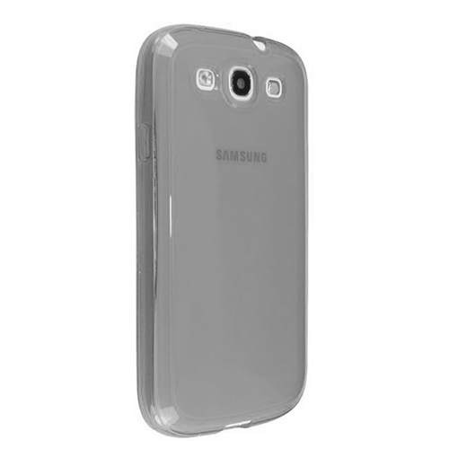 Samsung Galaxy S3 Siyah Şeffaf Silikon Kılıf