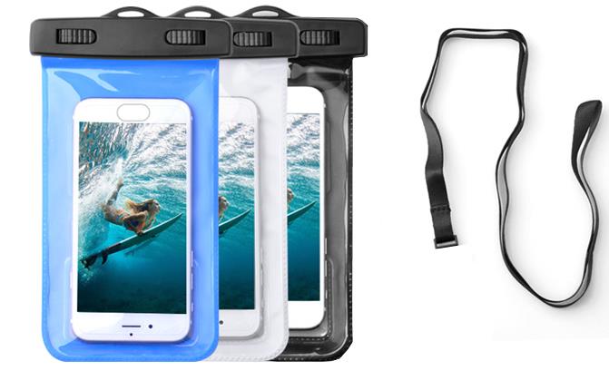 Su Geçirmez iPhone Samsung Telefon Kılıfı Kaliteli-Mavi
