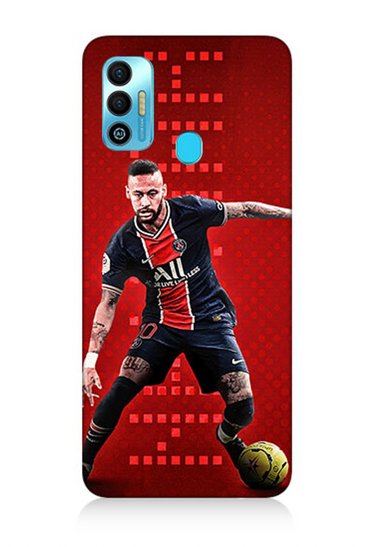 Tecno Spark 7t Uyumlu Neymar Futbol  Kapak Kılıf 