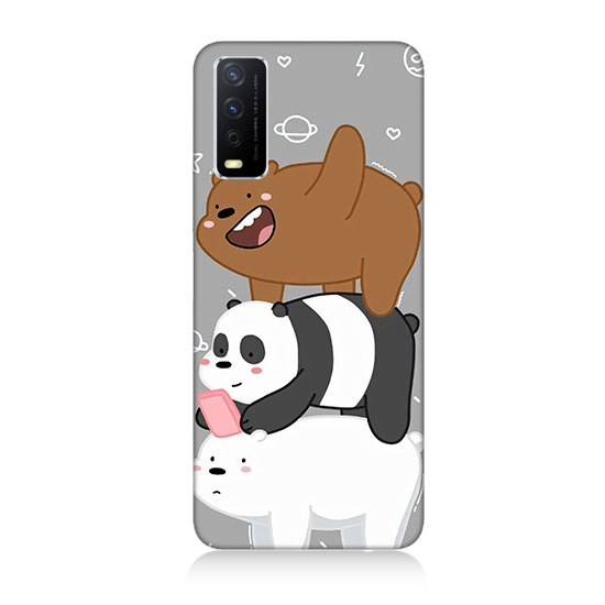 Vivo Y20s Uyumlu Komik Ayıcıklar  Kapak Kılıf 