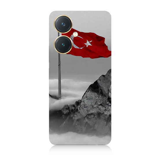Vivo Y27 Uyumlu Bayrak Ve Dağ  Kapak Kılıf 