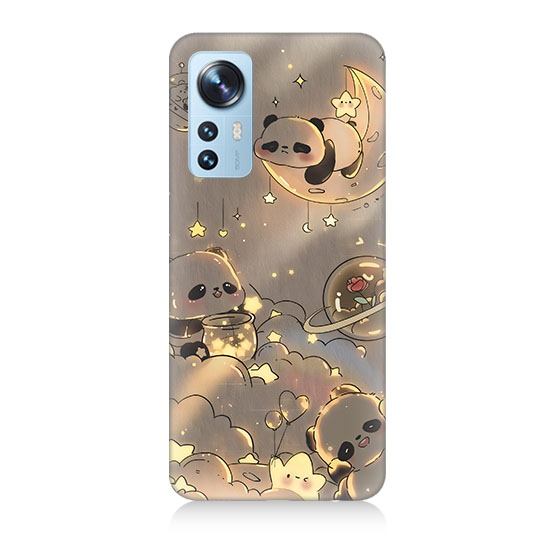 Xiaomi 12 Uyumlu Panda Ve Gezegenler  Kapak Kılıf 