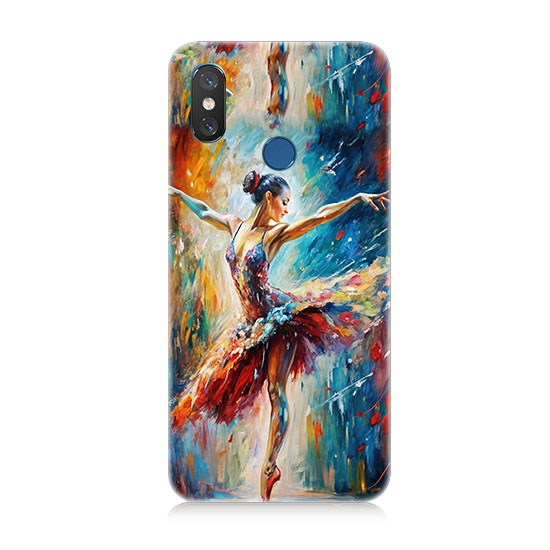 Xiaomi Mi 8 Uyumlu Soyut Balerin  Kapak Kılıf 