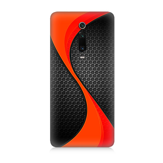 Xiaomi Mi 9T Siyah Kırmızı  Kapak Kılıf 