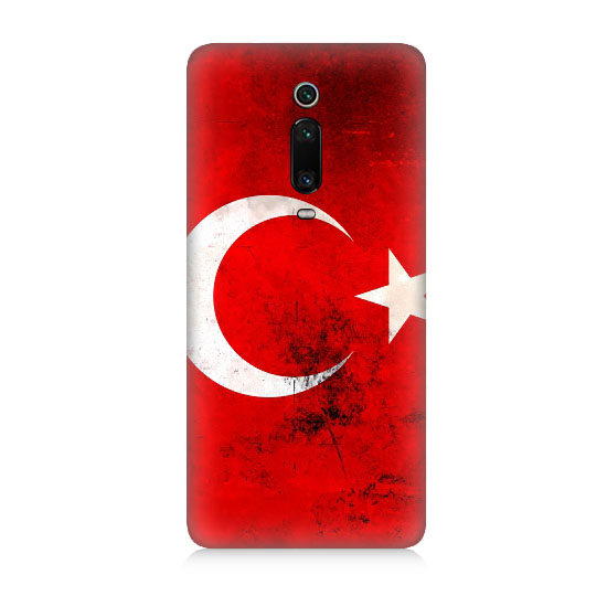 Xiaomi Mi 9t Uyumlu Türk Bayrağı   Kapak Kılıf 