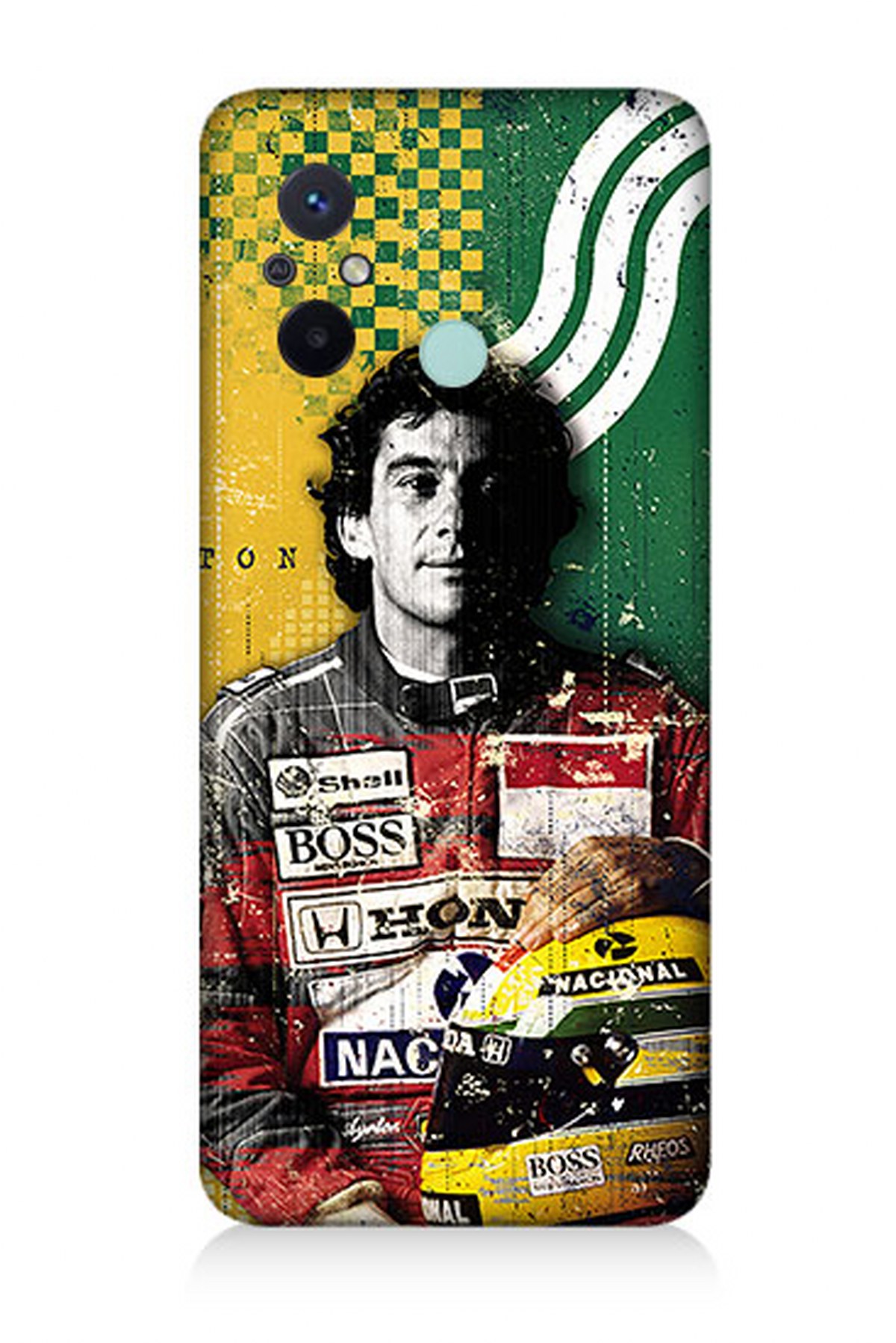 Xiaomi Redmi 12c Uyumlu Silikon Kılıf Ayrton Senna Formula 1 Tknxr12c