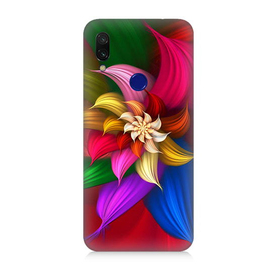 Xiaomi Redmi 7 Renkli Çiçek  Kapak Kılıf 