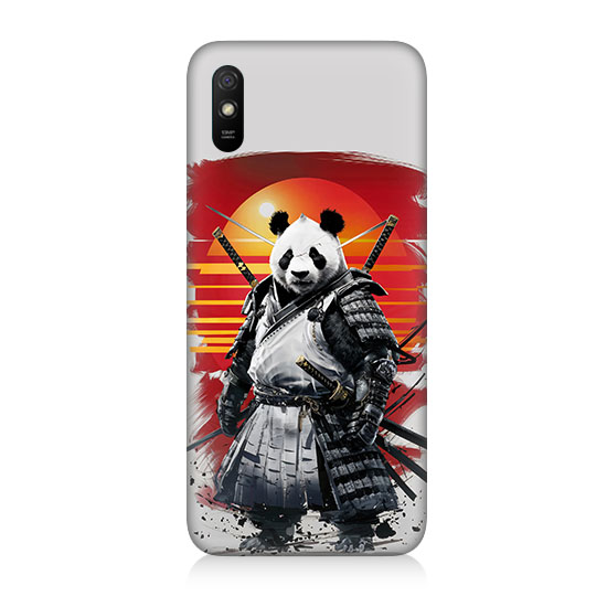 Xiaomi Redmi 9A Uyumlu Samuray Panda  Kapak Kılıf 