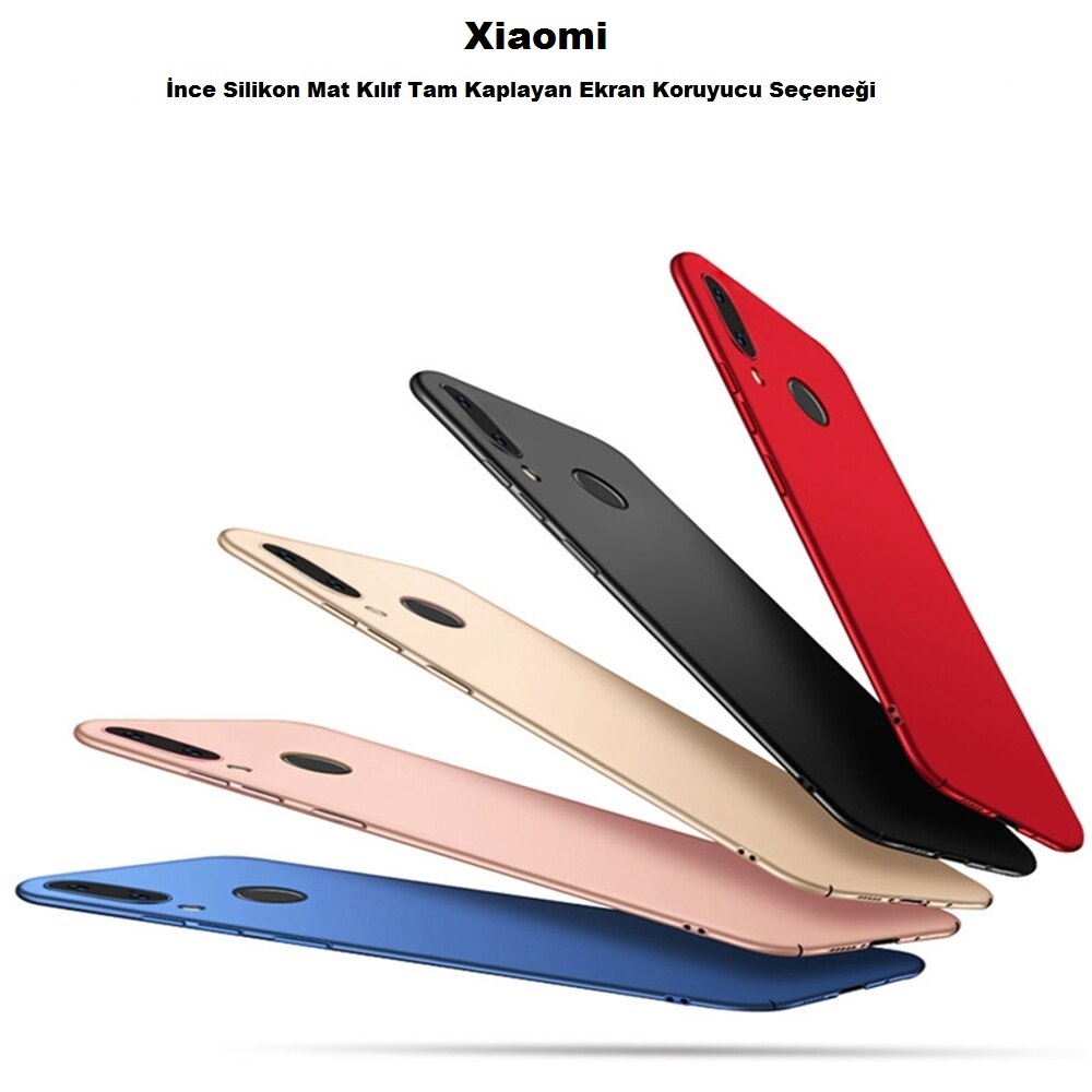 Xiaomi RedMi Note 5 Pro İnce Mat Silikon Kılıf Kırılmaz Cam 5 Rnk