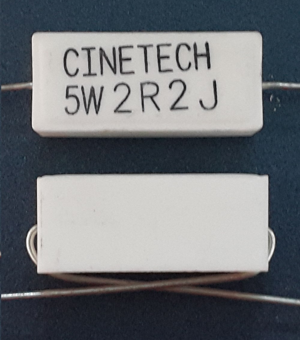 Taş Direnç / Cement Resistor - CINETECH 5W 2R2J , Wire Resistor