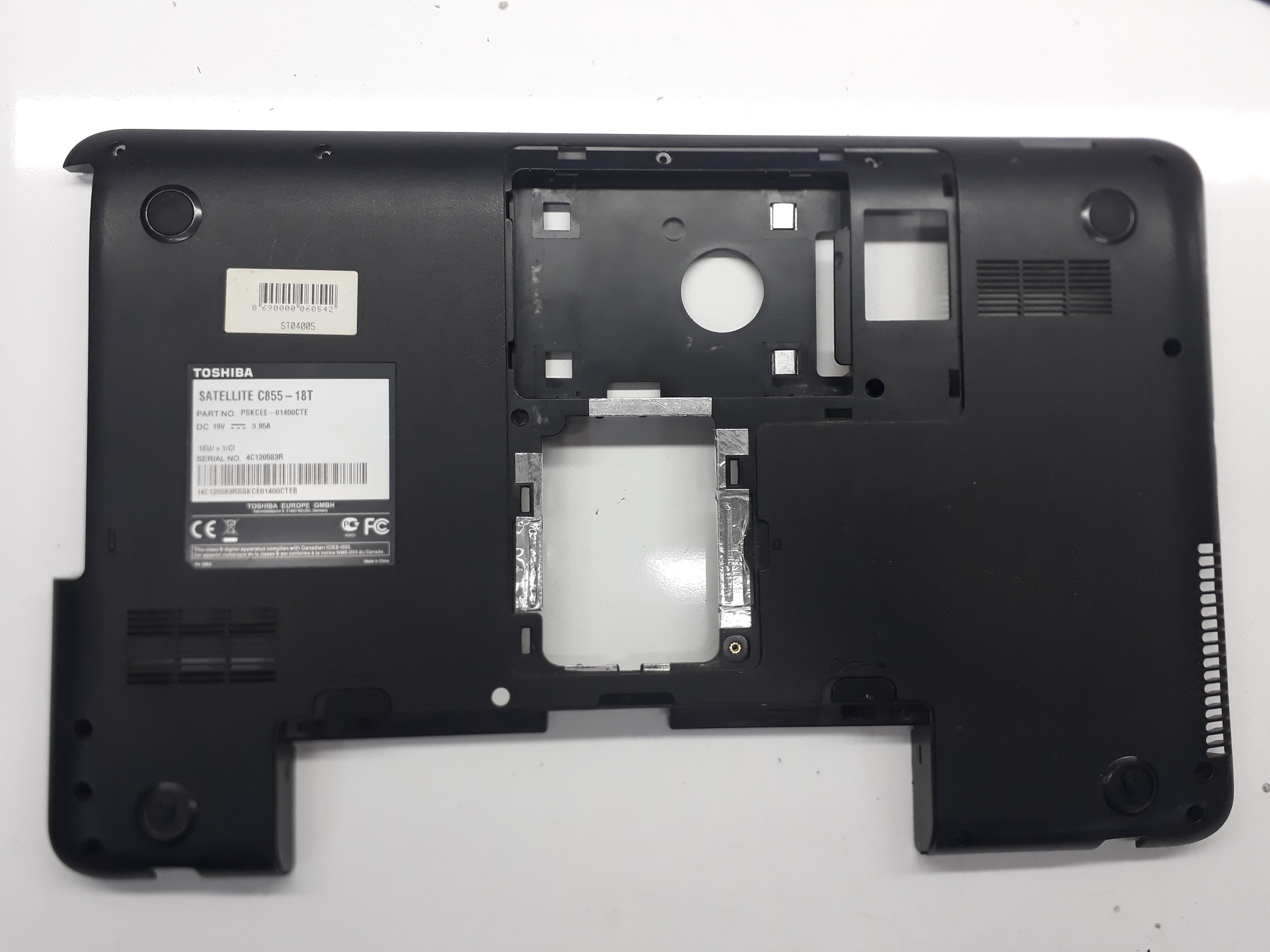 Toshiba Uyumlu C850 C855 Alt Kasa Cover Kapak Vida Yerleri Sağlam