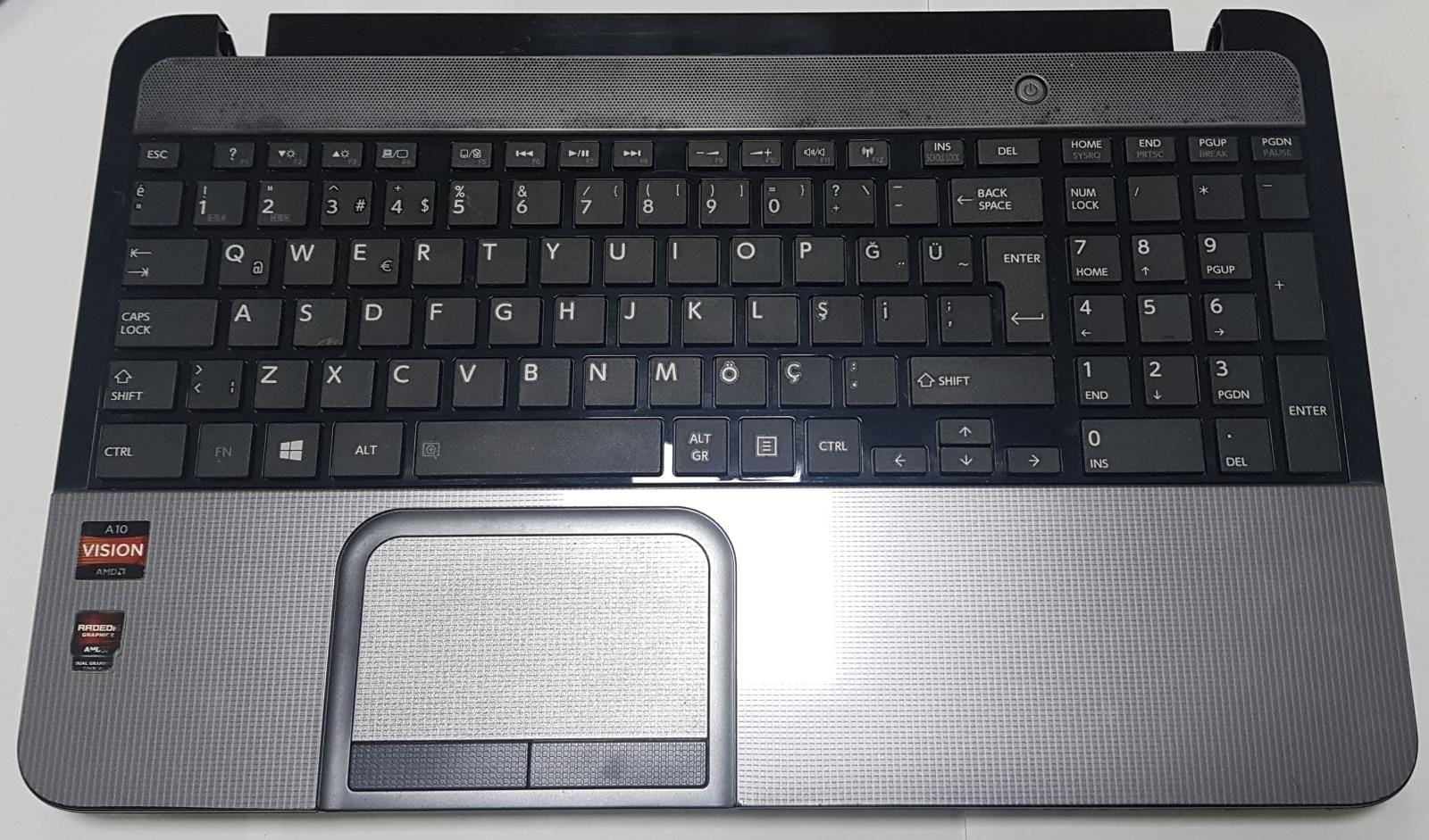 Toshiba Uyumlu L850D-12U Klavye + Alt Kasa+Üst Kasa