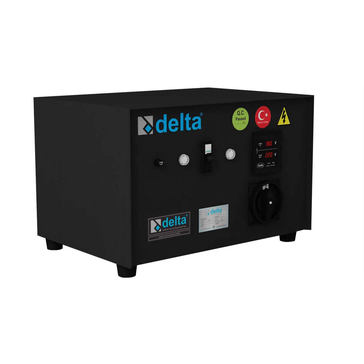 Delta 10 Kva Servo Monofaze Voltaj Regülatörü -Korumalı- 140-240