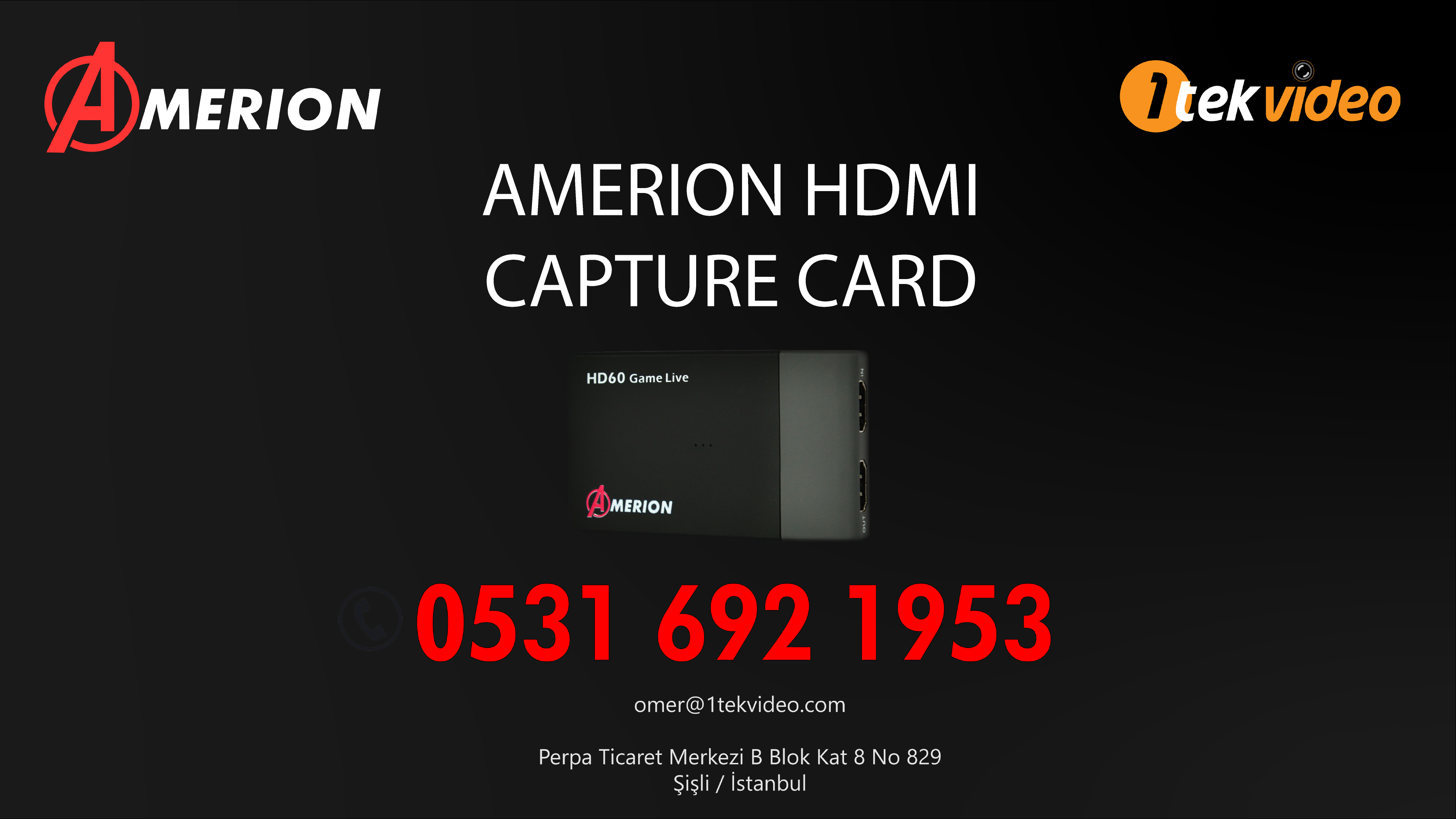 Amerion Hdmi Capture Card Usb 3.0