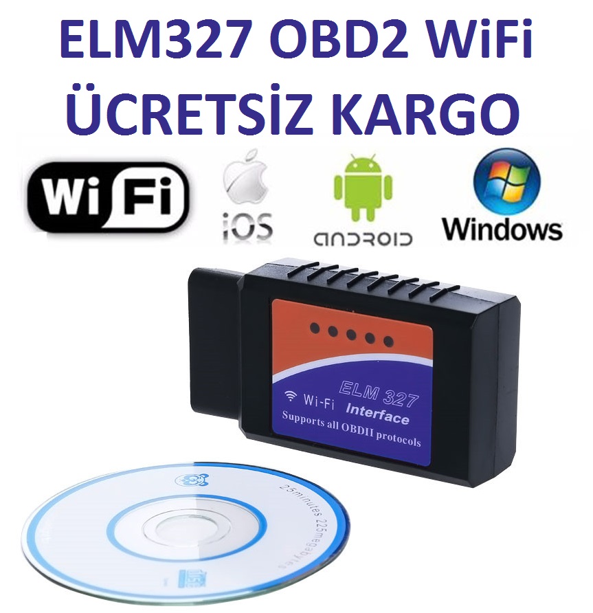 ELM327 OBD2 WiFi Araç Arıza Tespit Cihazı OBD 2