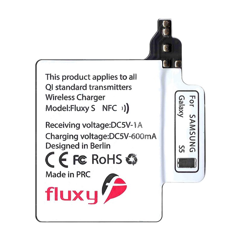 FluxPort Fluxy S5 Samsung Galaxy S5 Kapak İçi Kablosuz Şarj Stick