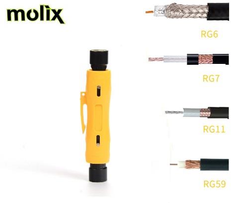 Koaksiyel Kablo Soyucu Sıyırıcı Rg11-Rg6-Rg56-Rg59-Rg7