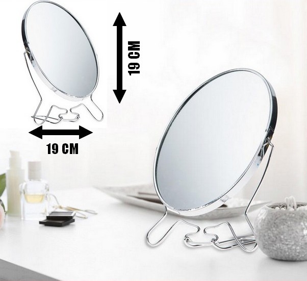 Kozmetik Makyaj Aynası 8inç Büyüteç Çift Taraflı Oval Kompakt Ayn