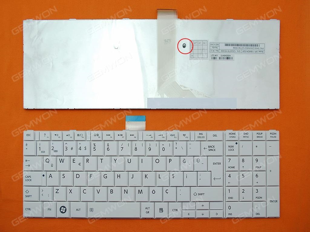 Nsk-tv1su Toshiba Beyaz Türkçe Notebook Klavyesi