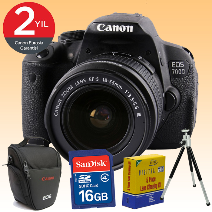 Canon EOS 700d 18MP 18-55mm Fotoğraf Makinası