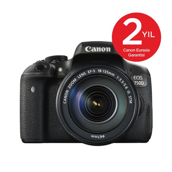 Canon EOS 750D 18-135mm DSLR + 102 CM Tripod