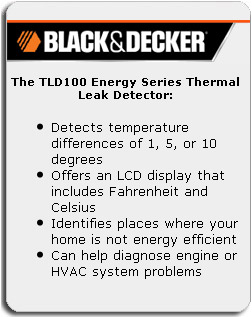 Black & Decker Thermal Leak Detector Energy Saver Series TLD100