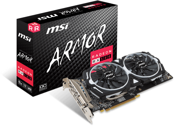 MSI AMD Radeon RX 580 Armor OC 8 GB 256 Bit GDDR5 Ekran Kartı