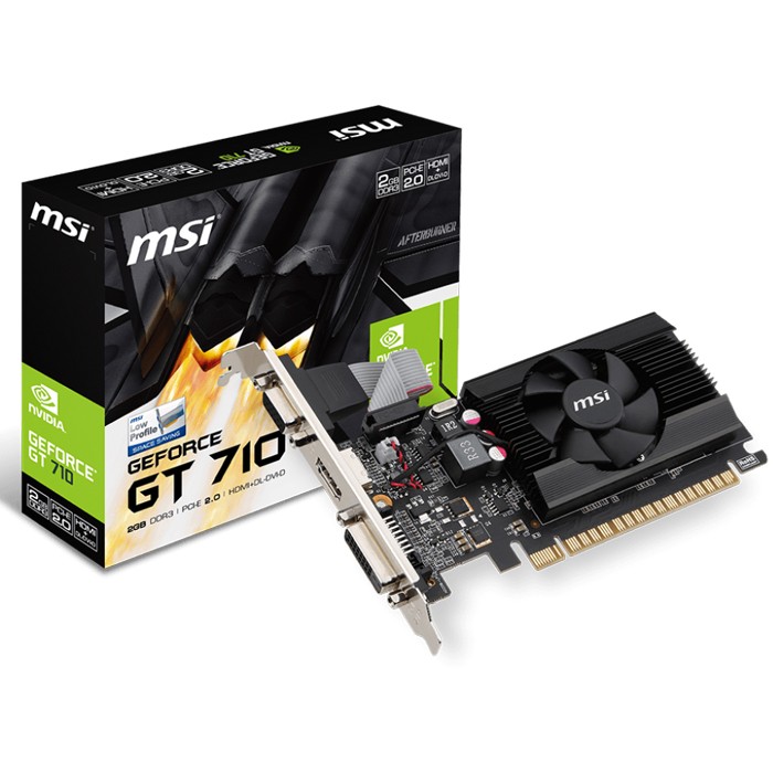 MSI NVIDIA GeForce GT 710 2GD3 LP 2GB 64 bit DDR3 DX(12)