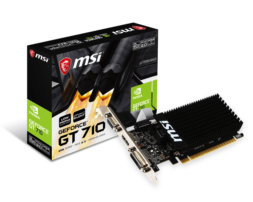 MSI NVIDIA GeForce GT 710 2GD3H LP 2 GB 64 Bit DDR3 Ekran Kartı