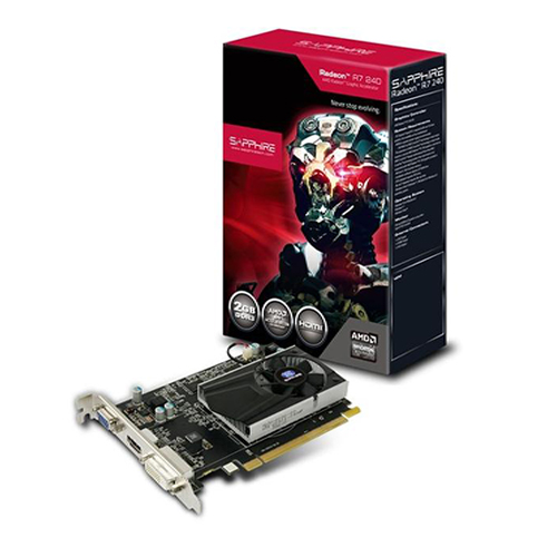 SAPPHIRE 2GB R7 240 WITH BOOST DDR3 128 Bit 11216-00-20G HDMI DVI
