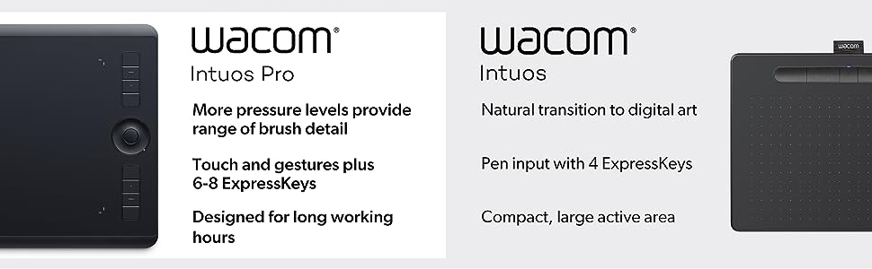 Intuos'a karşı Wacom Intuos Pro