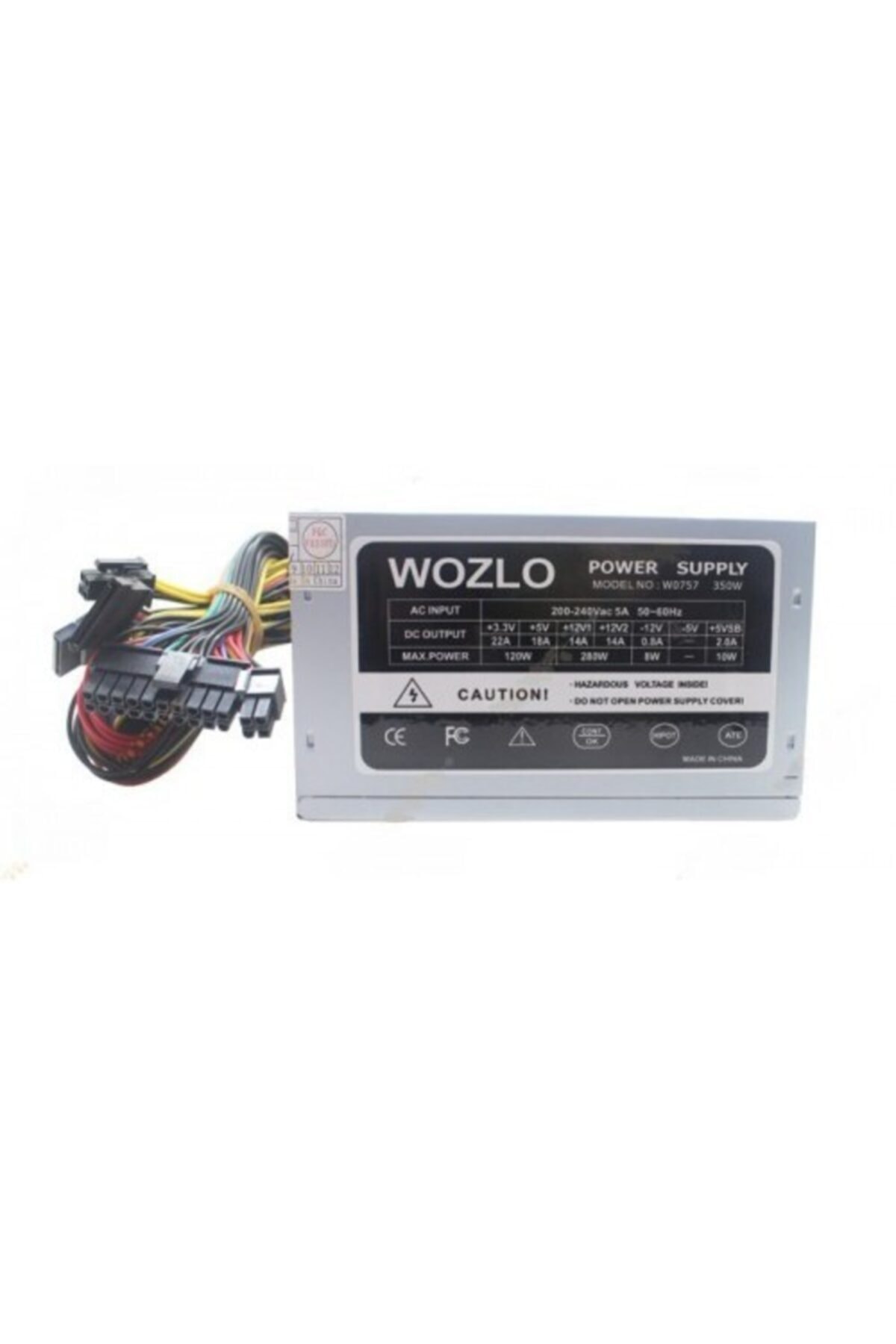 Wozlo 350W 8 CM Fanlı Güç Kaynağı