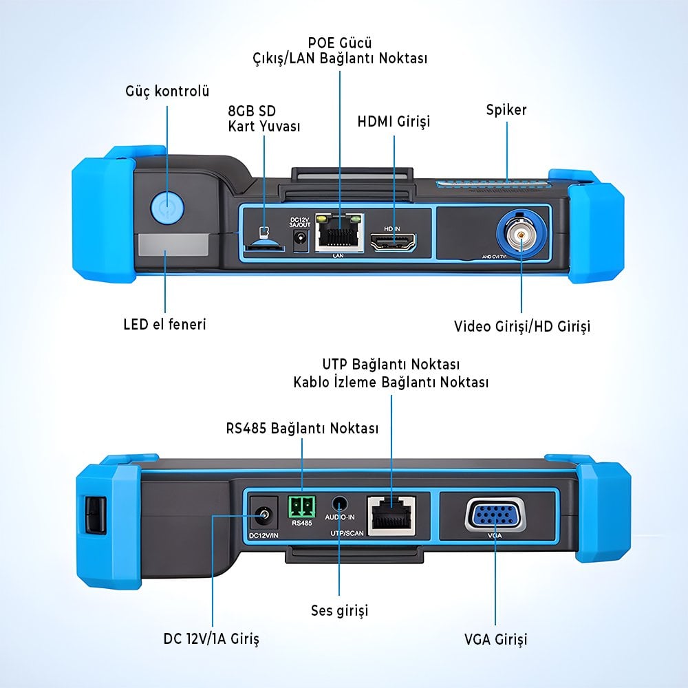 Novacom NVC-IPC5100 Plus 5.4'' Kamera Test Cihazı