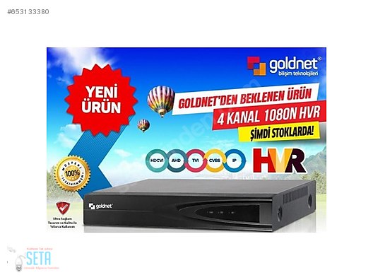 GOLDNET GN-9104 HVR TV OUT ÇIKIŞLI 4 KANAL DVR - 4 SES